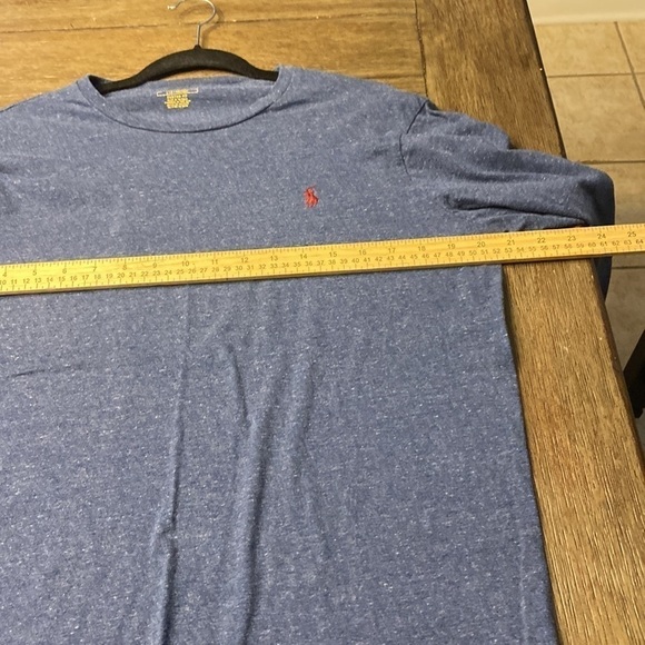 Polo Ralph Lauren Men's Crew Neck Long Sleeve Tee Navy Heather Size Large - Picture 6 of 8